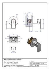 Bugnatese Simple 6630 - fal alatti zuhanycsaptelep