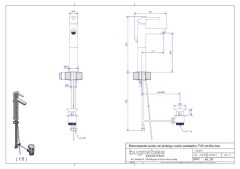 Bugnatese Smart 2117 - magas mosdócsaptelep leeresztővel