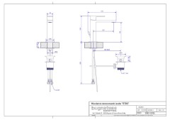 Bugnatese Tetris 9113 - mosdócsaptelep leeresztővel