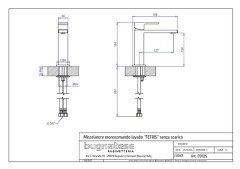 Bugnatese Tetris 9113S - mosdócsaptelep leeresztő nélkül