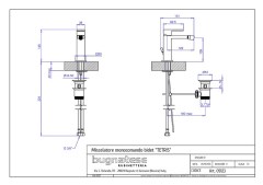 Bugnatese Tetris 9123 - bidet csaptelep leeresztővel