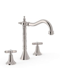 Tres Clasic kétkaros mosdó csaptelep steel 24210501AC