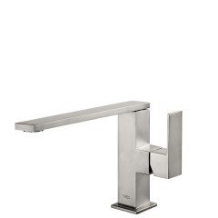 Tres Cuadro Exclusive egykaros mosdó csaptelep, steel  00620501AC
