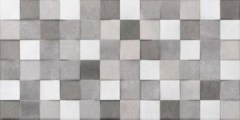 Valore Bronx Cubik Cubik Gris dekorcsempe 25 x 50 cm