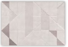 Valore D-Kuba 1 Grey Fényes dekorcsempe 25 x 36 cm