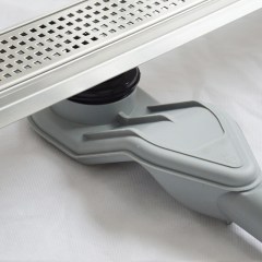 Wellis Square 60 prémium rozsdamentes acél zuhanyfolyóka szett, ráccsal