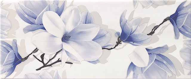 Valore Blossom White DC Flower dekorcsempe 25 x 60 cm
